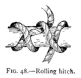 Illustration: FIG. 48.Rolling hitch.