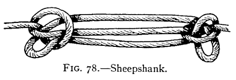 Illustration: FIG. 78.Sheepshank.
