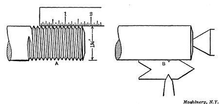 Measuring Number of Threads per InchSetting Thread Tool
